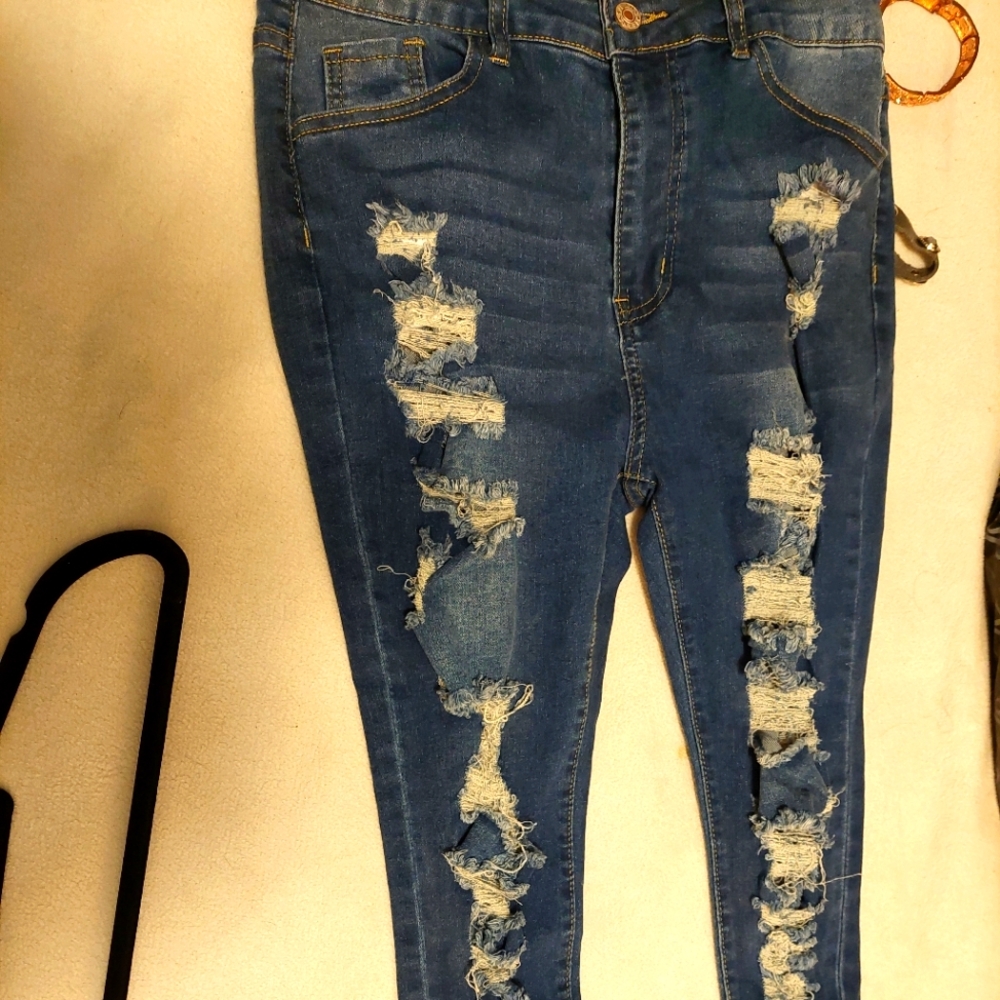 Destructive skinny  jeans large